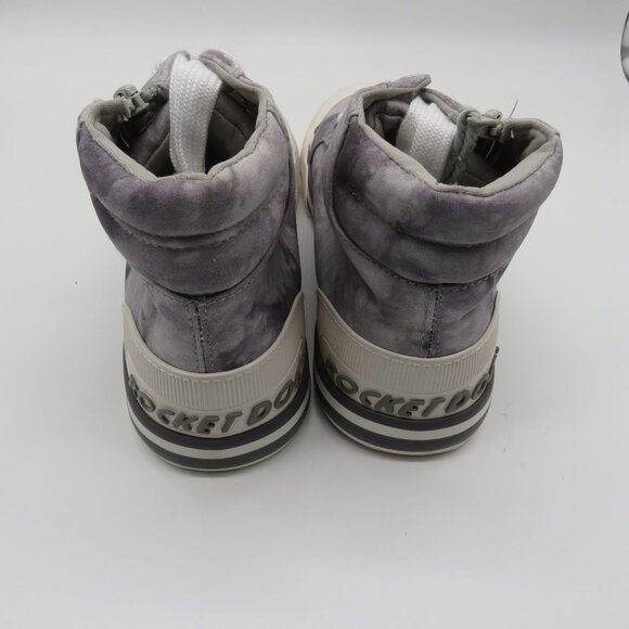 Rocket Dog Women's Gray Tie-Dye High-Top Sneakers Side Zippers Size 8 NEW - Picture 5 of 7
